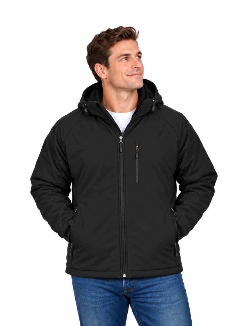 Kirkland Signature XL Softshell Fleece Hooded Winter Jacket NWT